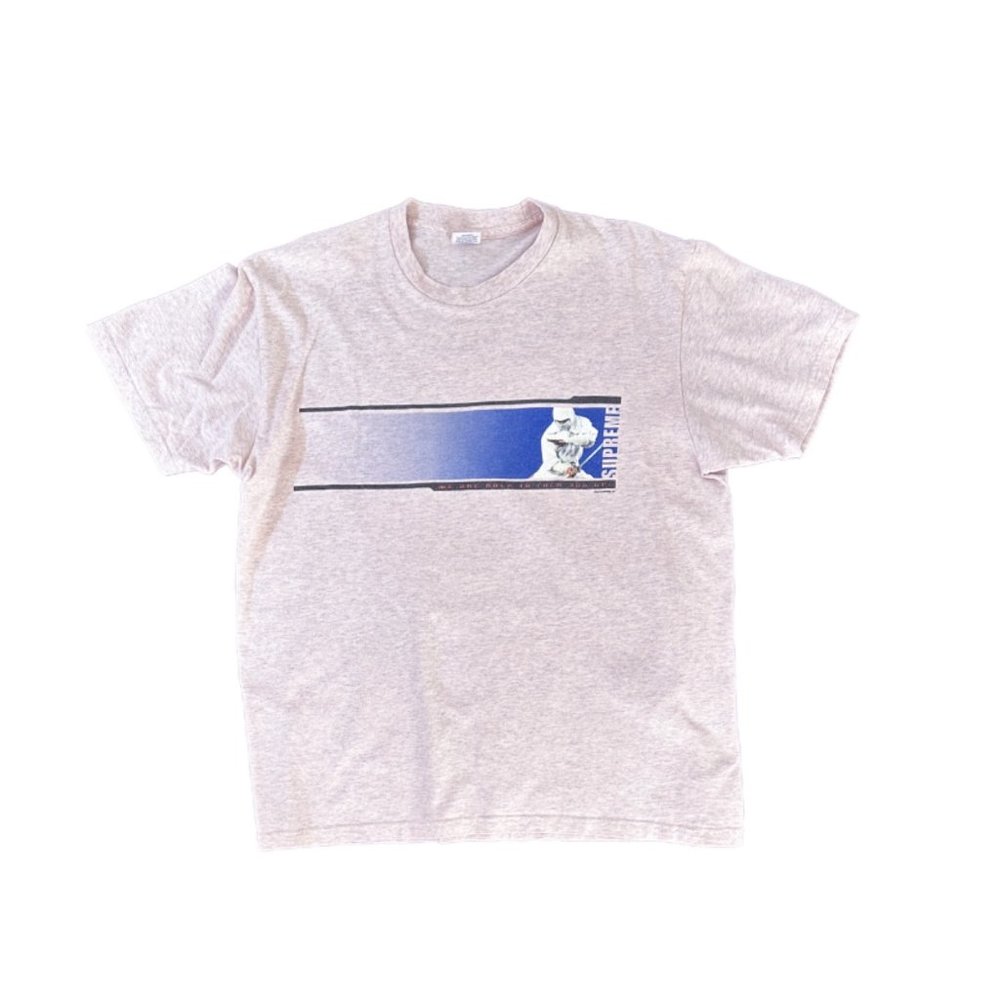 Vintage Supreme Pink Graphic Print Crewneck Tee | Size Large